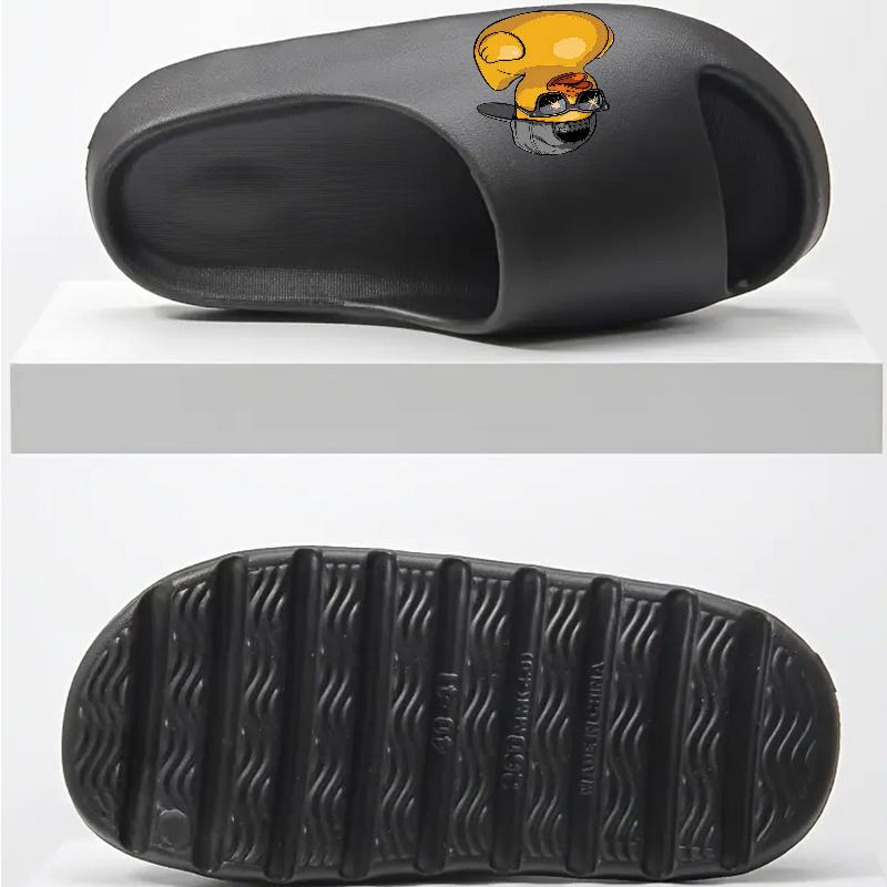 Hip Hop Rubber Duck Slippers for Men Women Kids Cool Cartoon Duck Design Comfortable Non Slip Home Slippers Funny Animal Beach Slides Casual Summer Sandals Lightweight Indoor Outdoor Shoes