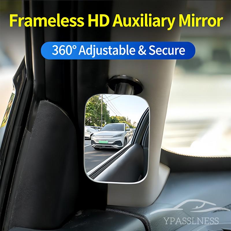 Car Rear View Wide Angle Mirror, 360° Rotating Blind Spot Assistant, Universal High-Definition Convex Blind Spot Expander, Reverse Parking Safety Tool