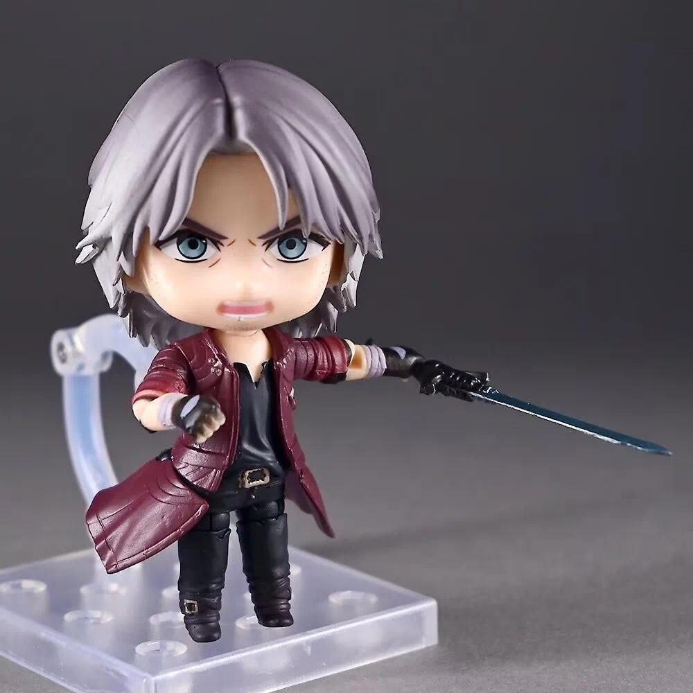 Q Version Nendoroid 1233# Dante Figure Devil Series Movable Face-Changing Doll Collectible Model Desktop Gifts For Anime Lovers