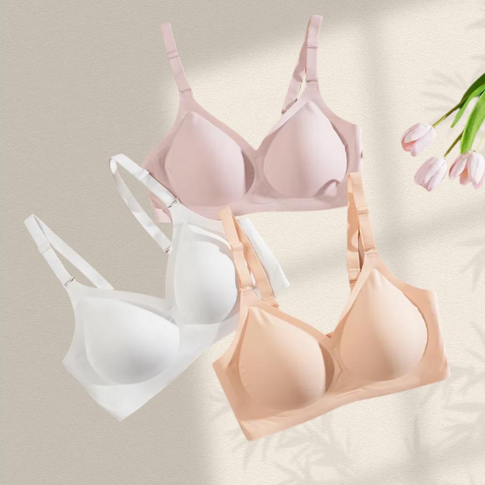 FINETOO Unite store 1PC Cloud-like Marshmallow Touch 24-hour Burden-free Companion Support Non-slip Cup Seamless S-3XL womenswear