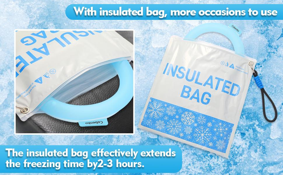 Neck Cooling Tube with Insulated Bag, Reusable Ice Ring Cooler Wearable Body Cooling Products, Neck Coolers for Hot Weather #Summervibes tiktokshopspringglowup