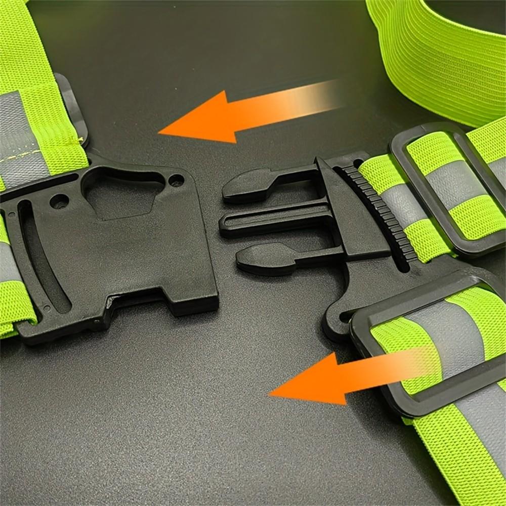High Visibility Reflective Vest with Adjustable Straps, Ideal for Night Running, Walking, and Cycling, Safety Gear for Outdoor Activities