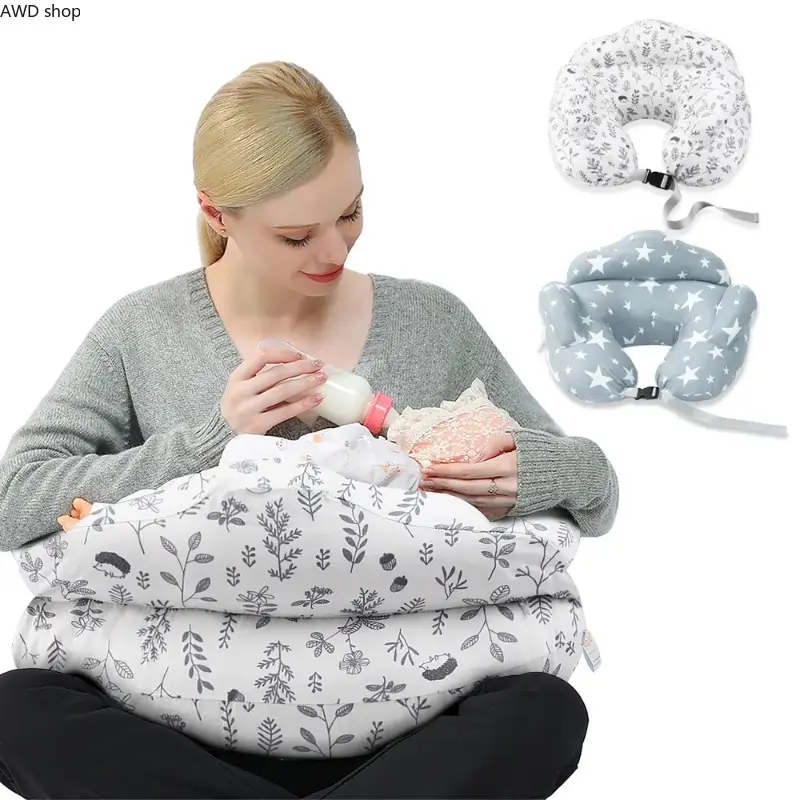 2026 Multifunctional Baby Nursing Pillow, Breastfeeding Support Cushion Newborn Mom‑Baby Feeding Essential, Multifunctional Feeding‑Support Nursing Pillow With Removable Cover For Bottle & Breastfeeding, Ergonomic Comfort Feeding Cushion, For Newborn Feed