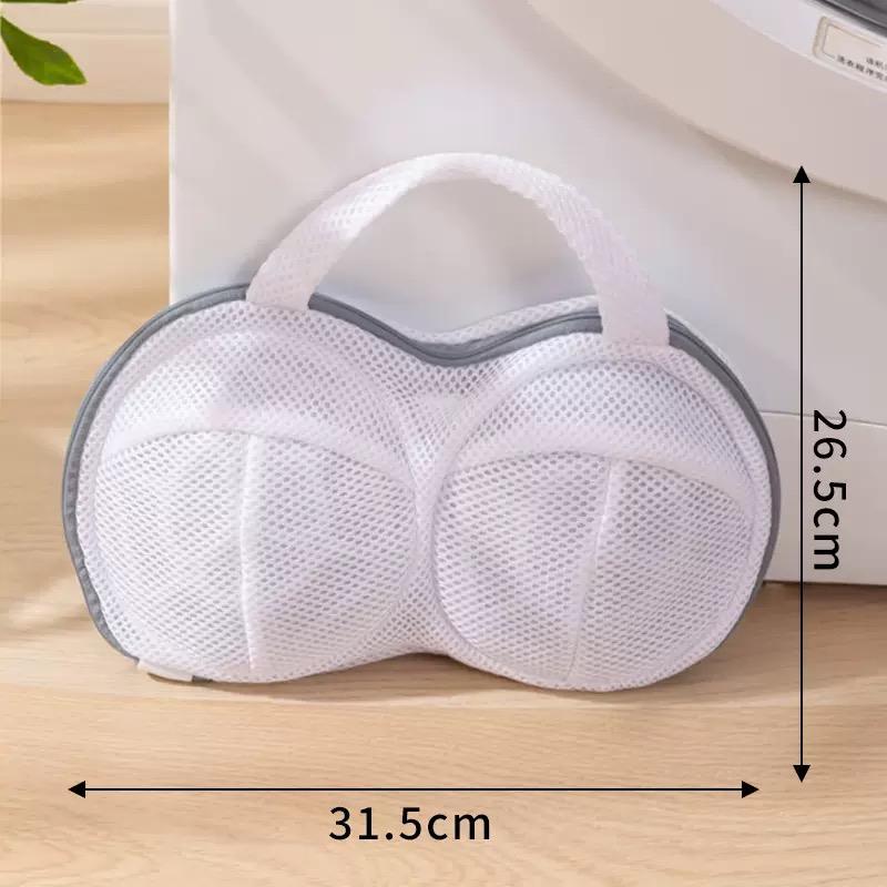 Thickened Mesh Bra Laundry Bag, Anti-Tangle Washing Pouch for Home Washer, Dedicated Bra Protector, Single Pack, Household Essential