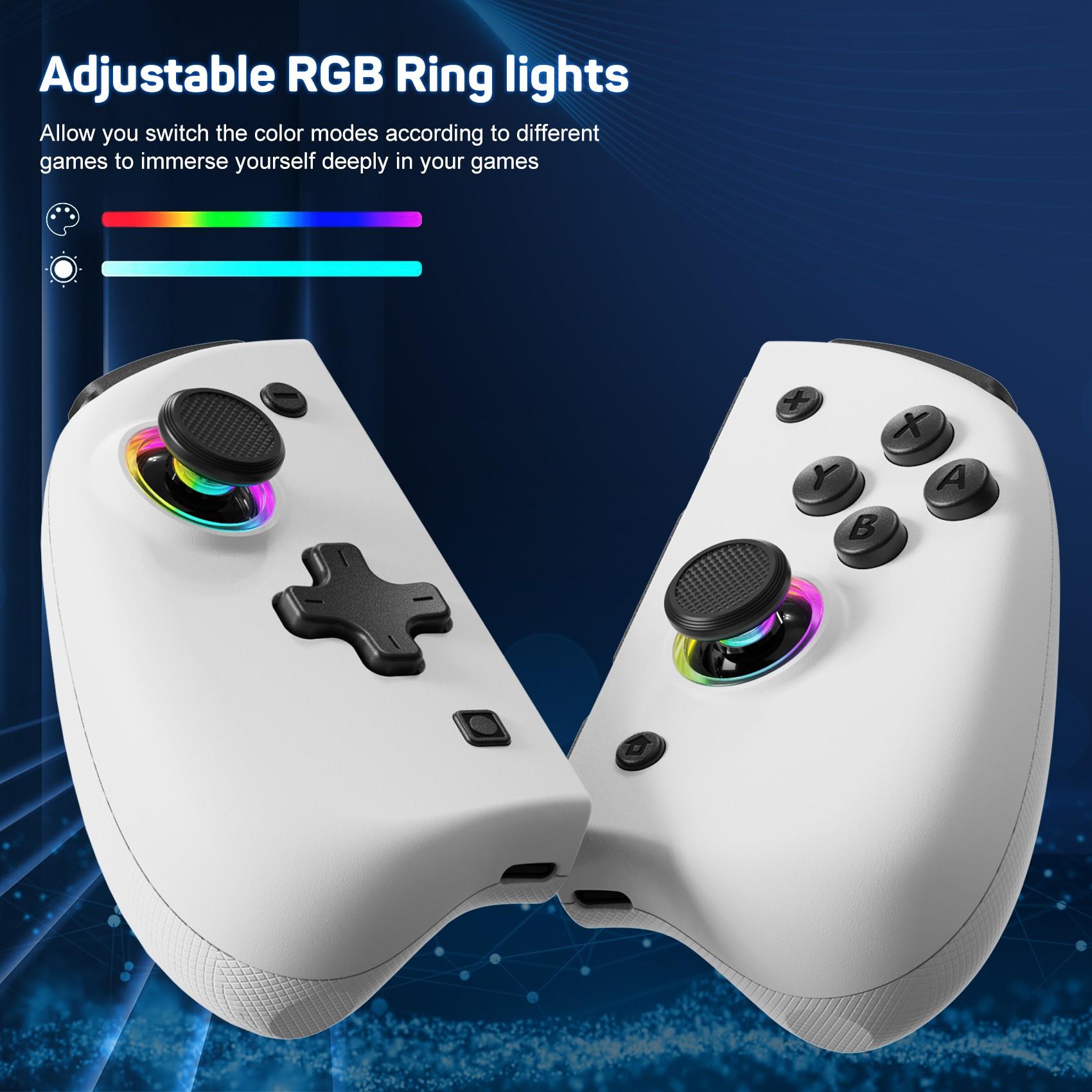 Gamepad Control For Nintendo Switch & OLED & Lite Wireless Bluetooth Controller Game Pad Command Mando Accessories Gaming Hall effect joystick RGB light macro six axis motion Kit