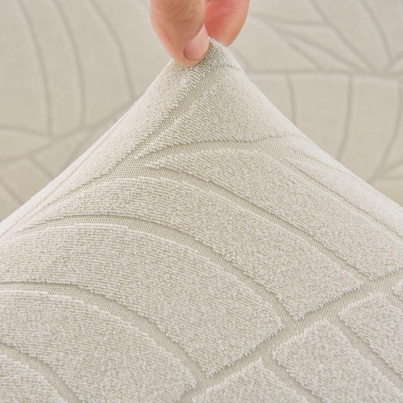 L-Shaped Leaf Pattern Sofa Cover Set, Includes Backrest Seat Armrests, Soft Comfortable Universal Fit, Stylish Bedroom Decor, Sofa Couch Covers