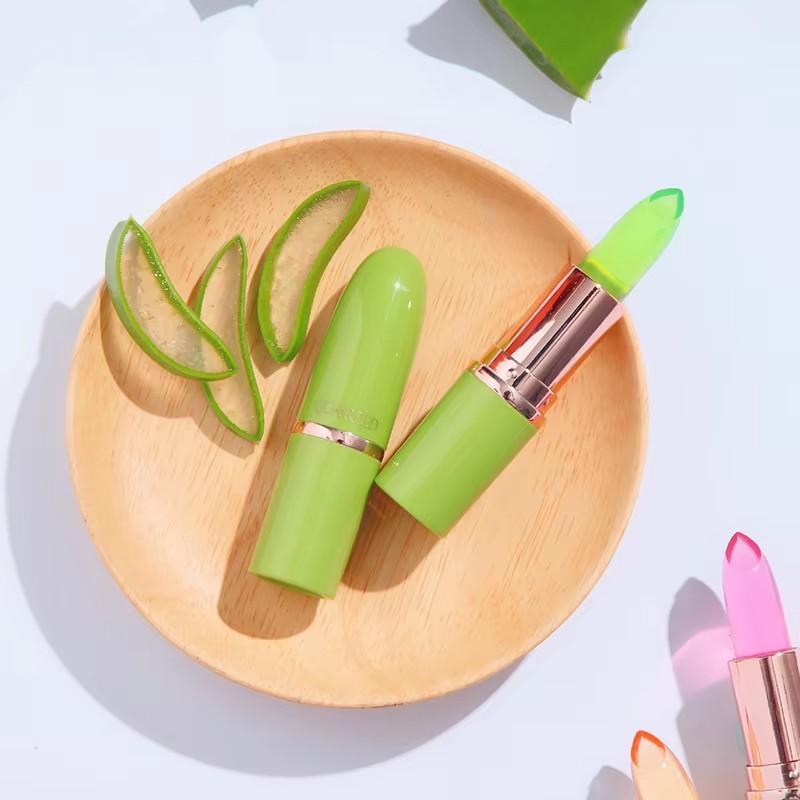 Temperature Change Aloe Vera Lip Balm, Moisturizing Nourishing Tinted Lip Gloss, Daily Lip Care, Non-Flammable Aerosols, Scpn/cpnp Notified