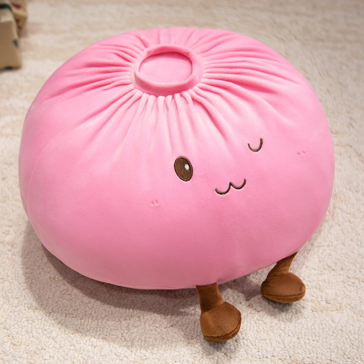 Giant Cute Baozi Plush Pillow, Ultra Soft Squishy Hug Toy, Cartoon Sofa Cushion, Large Comfortable Sleep Companion, Kids and Adults