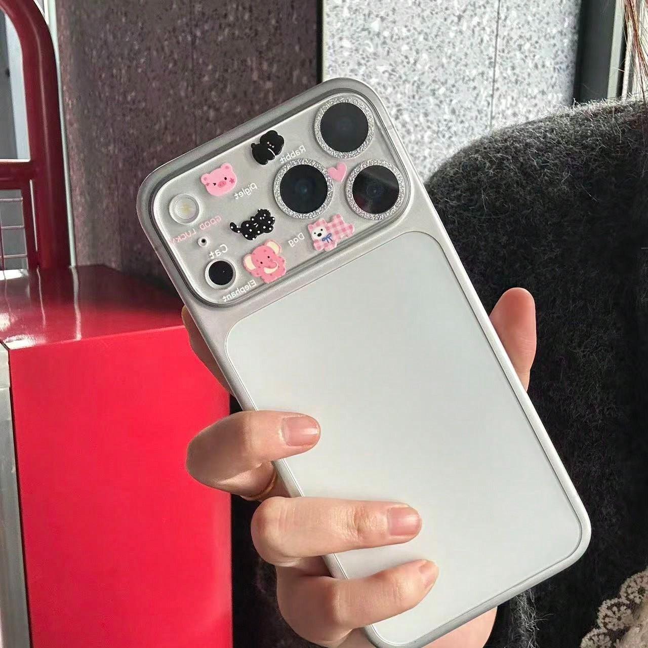 Cute Cartoon Pattern Camera Lens Protector Cover Perfect Fit for iPhone 17 Pro Max, Protective Anti-Dust Scratch Resistant HD Photography Smartphone Case Accessories