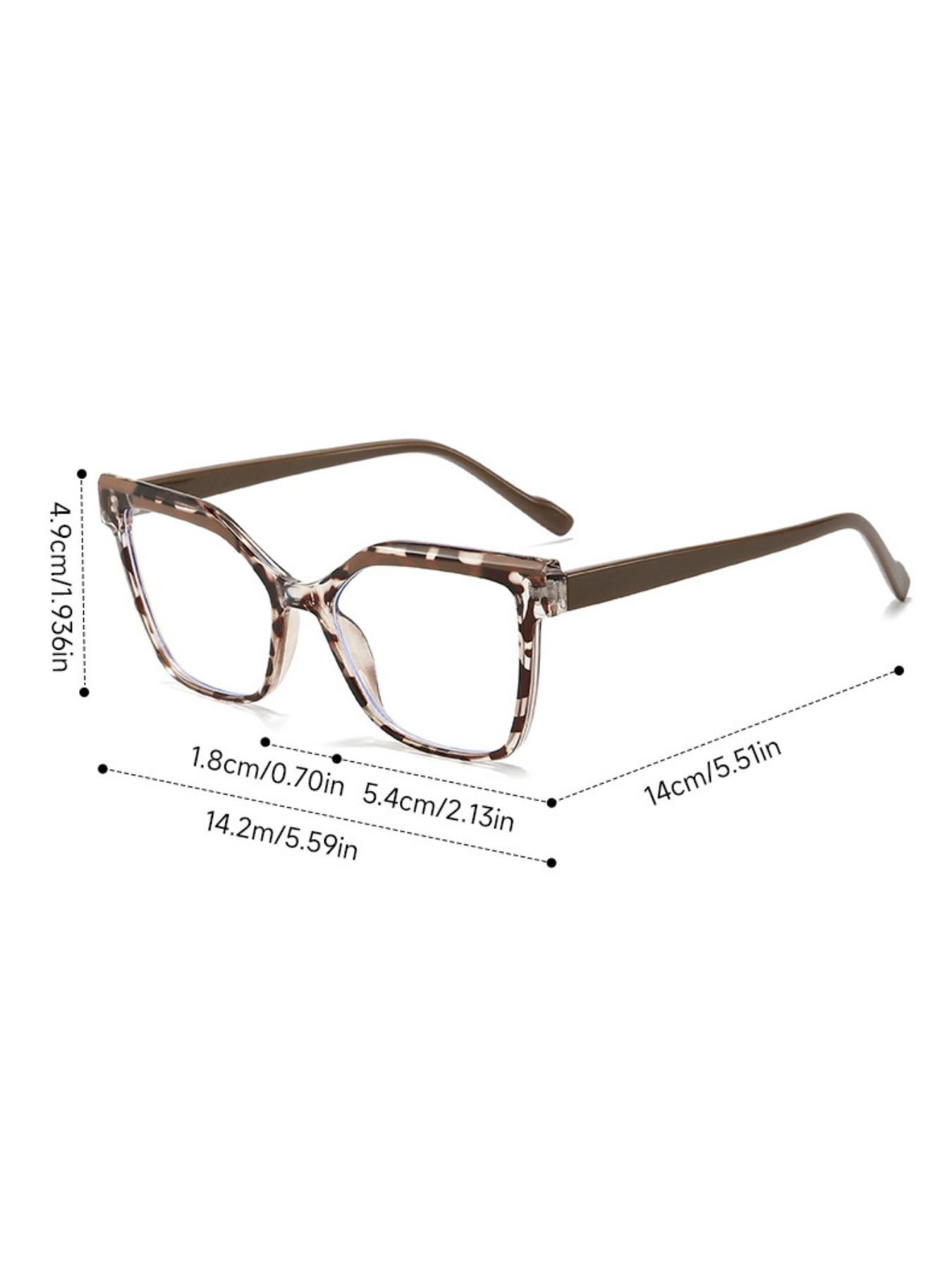 Reading Glasses with Metal Hinge - Minimalist Color Block Design, Fashion Presbyopic Eyewear +1.0 to +4.0