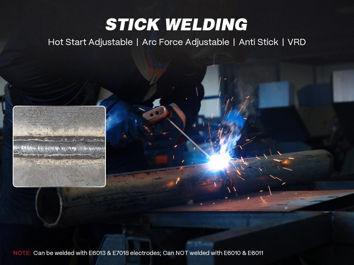ARCCAPTAIN 135A MIG Welder, 2025 Newest [Large LED Display] 110V Welder Flux Core MIG, Lift TIG, Stick, 3 in 1 Welding Machine Gasless MIG Welder Machine 110V, IGBT Inverter Welder with Synergy, 2T/4T fathersdaygift