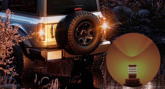 Nilight 57LED 1157 Amber Yellow 2057 2357 BAY15D 7528 LED Bulb (Pair) las fit 7443 Nilight 57LED 1157 Amber Yellow 2057 2357 BAY15D 7528 LED Bulb (Pair) las fit 7443