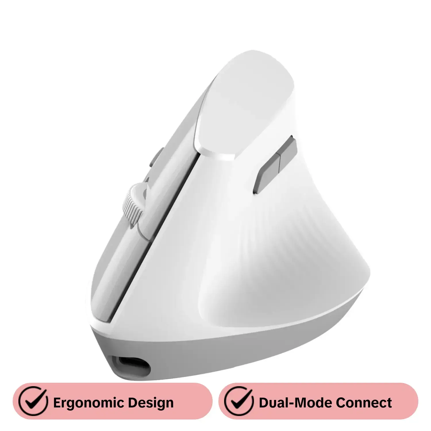 I300 ergonomic Wireless Mouse, Office Cordless Mouse, dual-mode connection AJAZZ 57 degree vertical office mouse gaming optical sensor mute button DPI1600 lightweight office support for multiple systems Wireless Rechargeable Mice Computer Peripherals