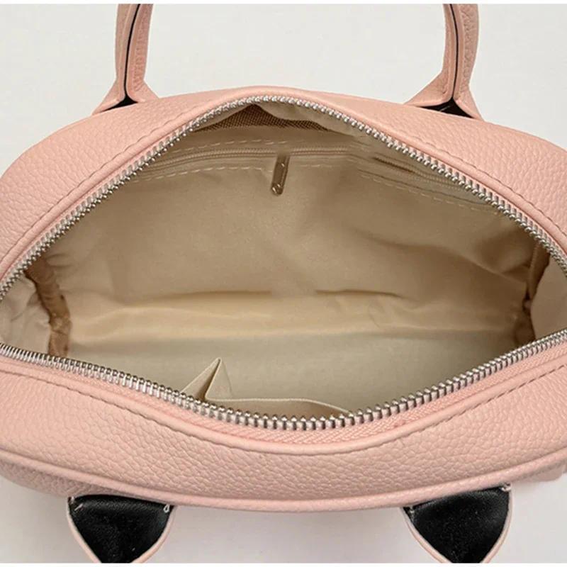 Women's Retro Solid-Color Minimalist Shoulder Bag - Compact Clutch for Daily Commuter Use