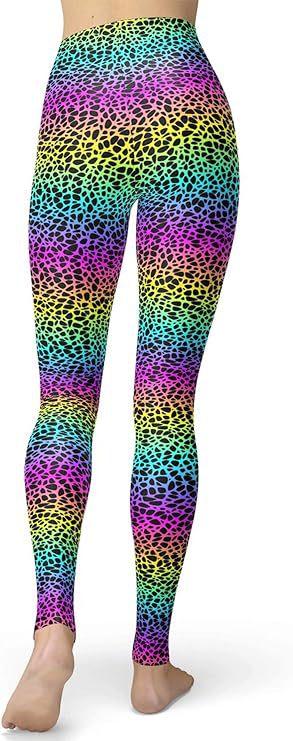 Leopard print series printed sports leggings DIY women's yoga pants fitness pants