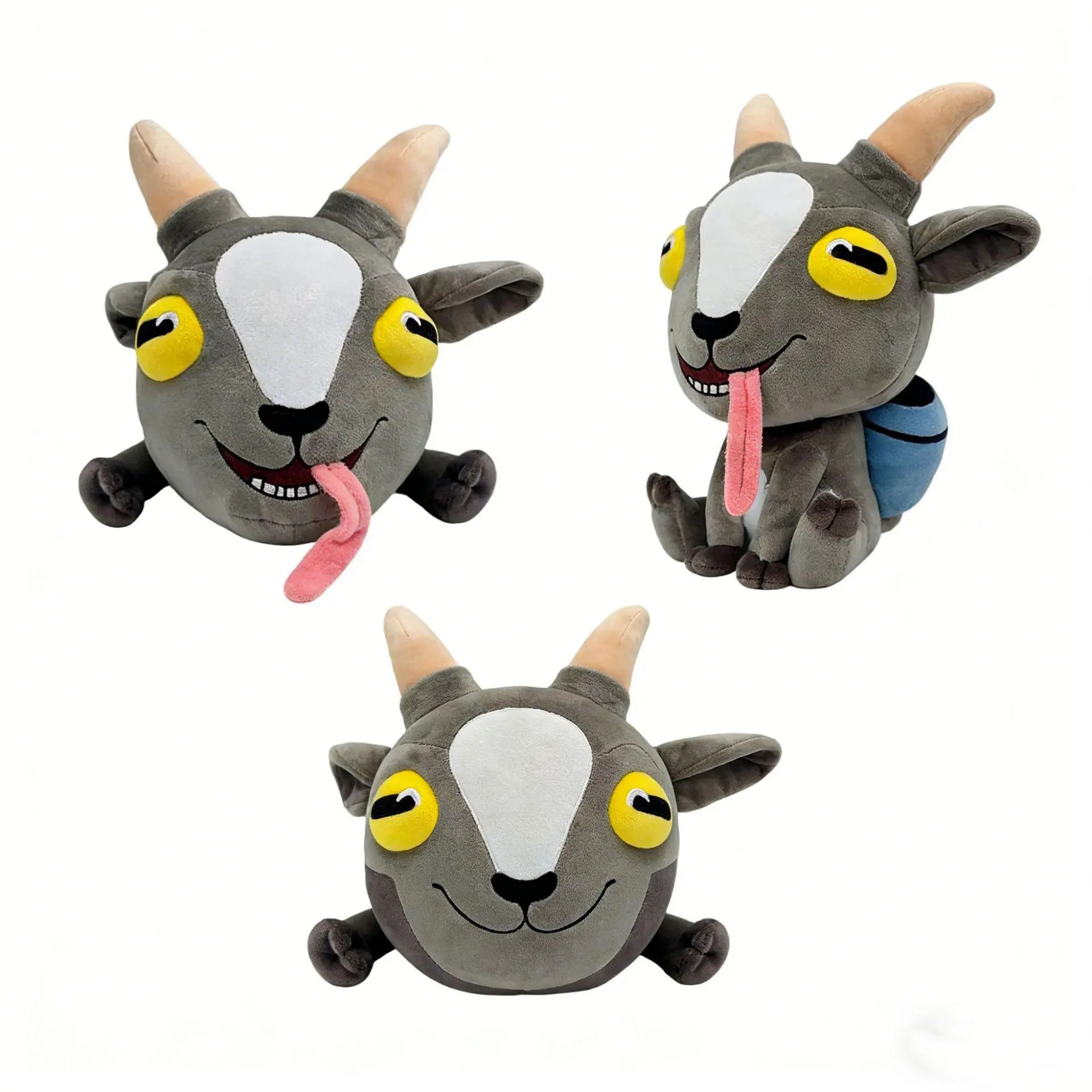 Game Goat Simulator Plushie Stuffed Toy Gray Goat Doll Peripheral Soft Cute Funny Figure Home Decor Plush Pillow Toys Gifts
