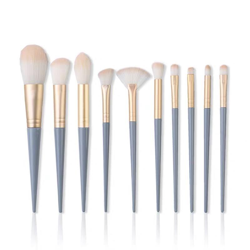 10 pieces of Blue Bridge makeup brush, a whole set of makeup tools, powder brush, eye shadow brush, soft hair brush