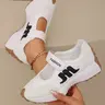 Women's Sporty Arisan Shoes Spring & Fall Elegant Fashion Casual Round Toe Low Top Lace-Up Thick Sole Breathable Outdoor Running Shoes Sporty Running Sneakers