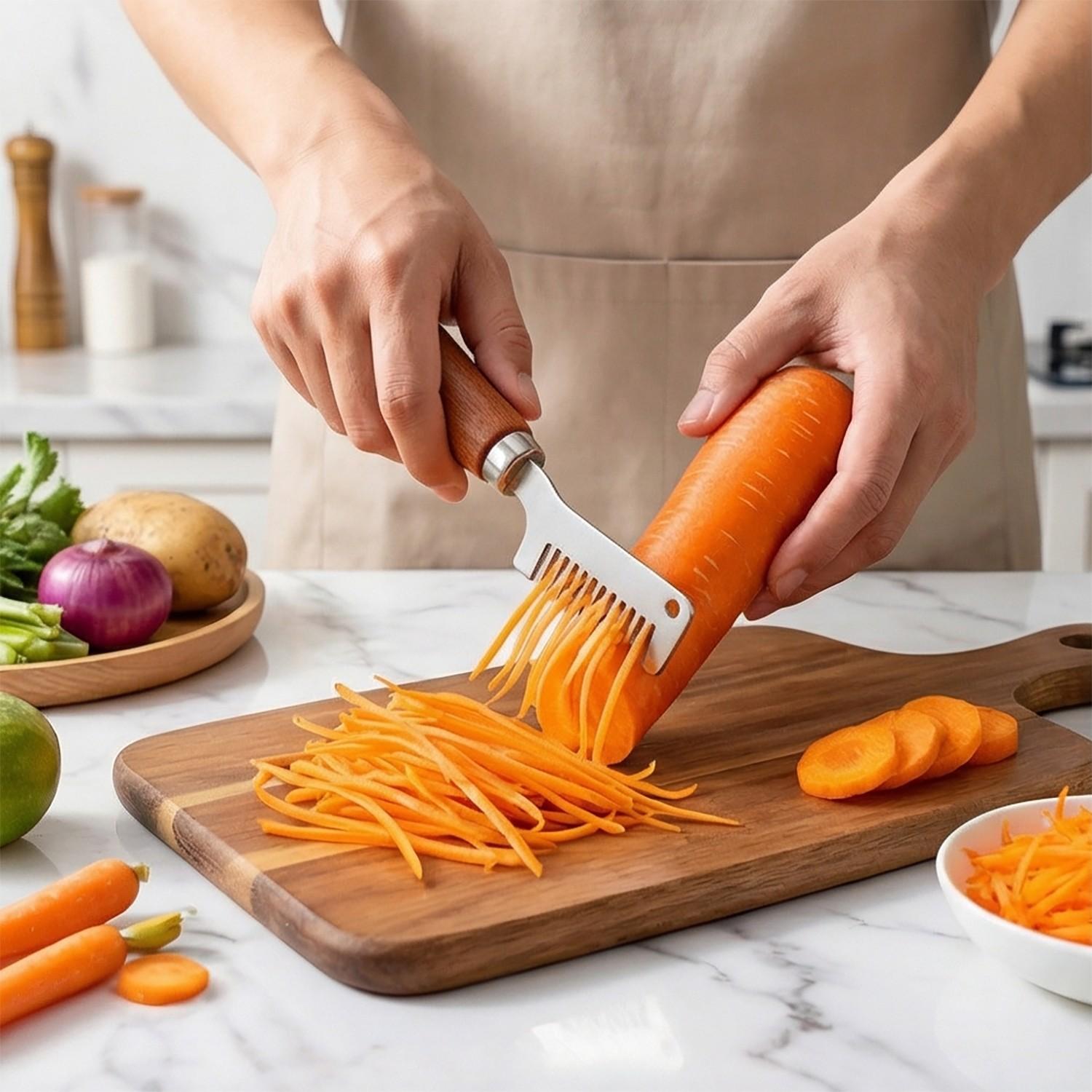 2-Pack Chive Cutter, Efficient Tool for Uniformly Chopping Herbs and Garlic, Ideal for Home and Restaurant Prep