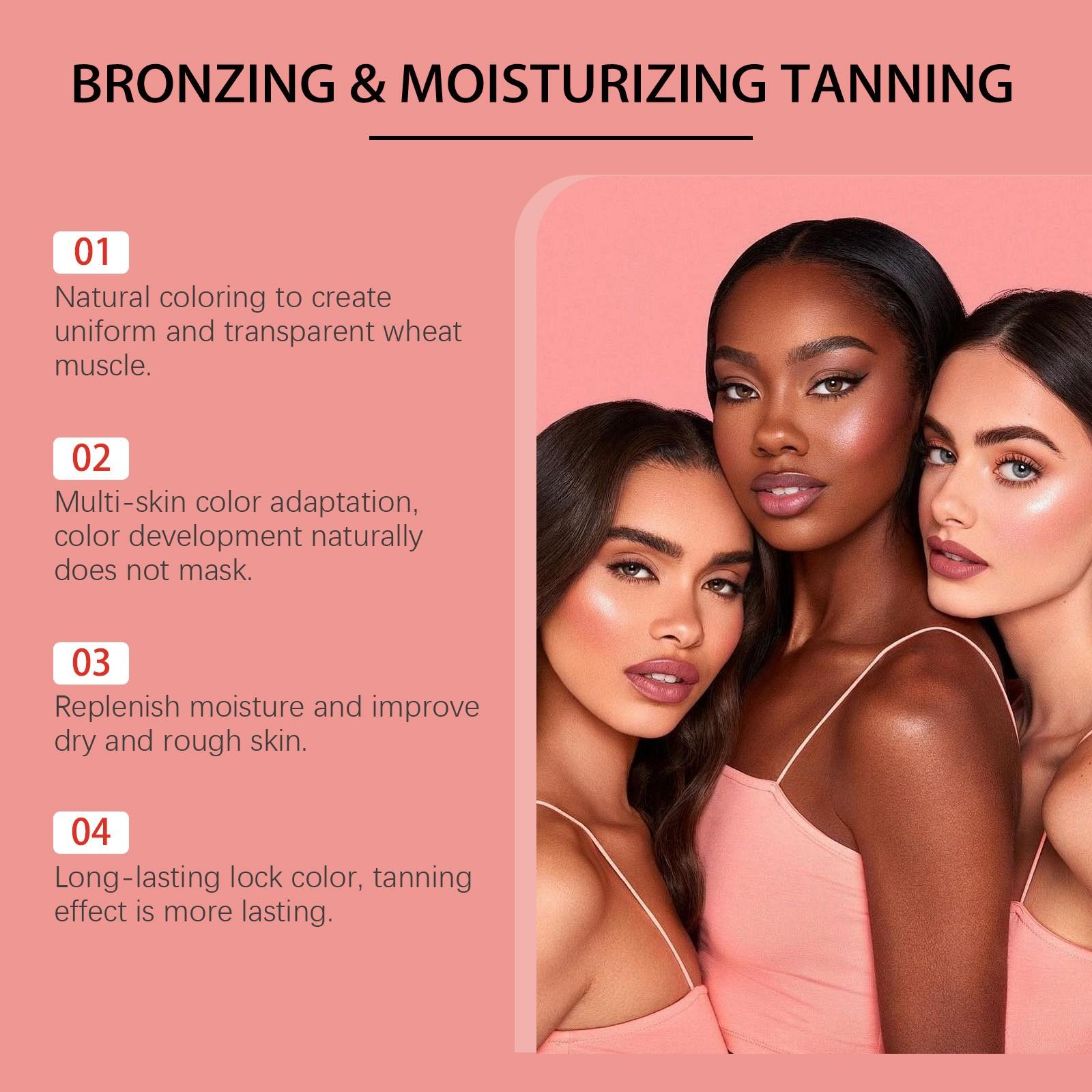 Zyvarn Bronzing & Moisturizing Tanning Essence Mousse Hydrating Glow Natural Bronzing Soothing Mousse