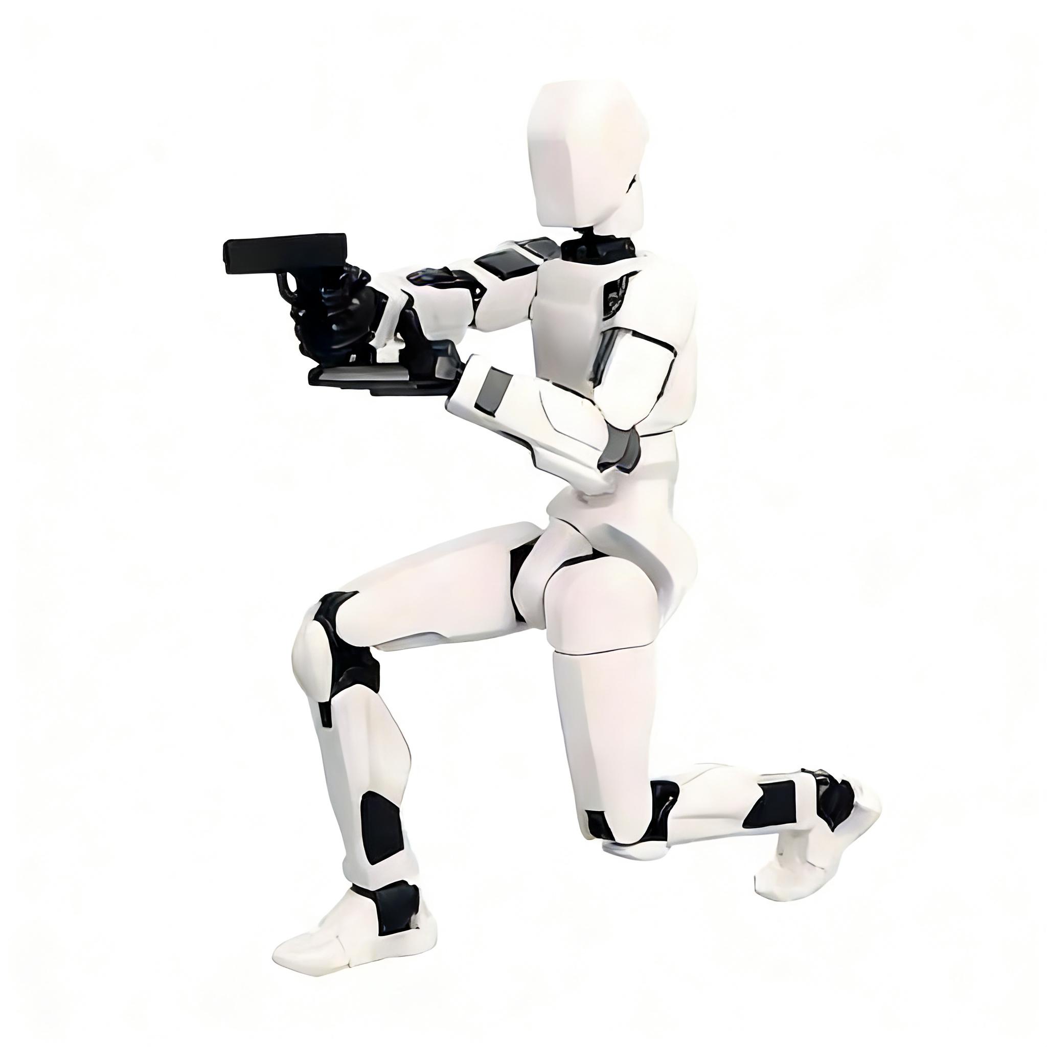 Lucky 13 Action Figure with Weapon Accessories, Desktop Decor, Stress Relief Toy for Kids and Adults, Model C1