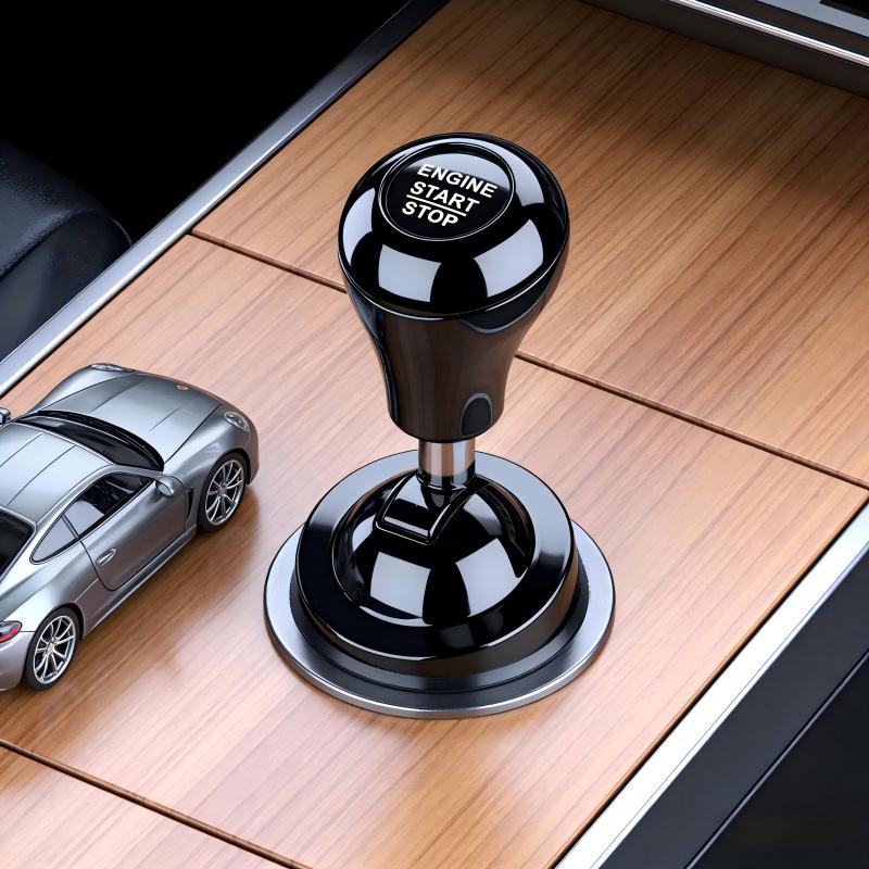 Universal One-Key Start Rod, Car Push Starter Easter Creative Button Cover Joystick, Cool Engine Ignition Car Interior Accessory