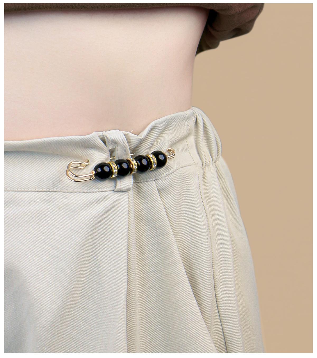 Pants waist cincher, waist cinching pin, anti-exposure brooch, high-end brooch, pin accessory, pearl brooch clasp, a gift for mom or girlfriend