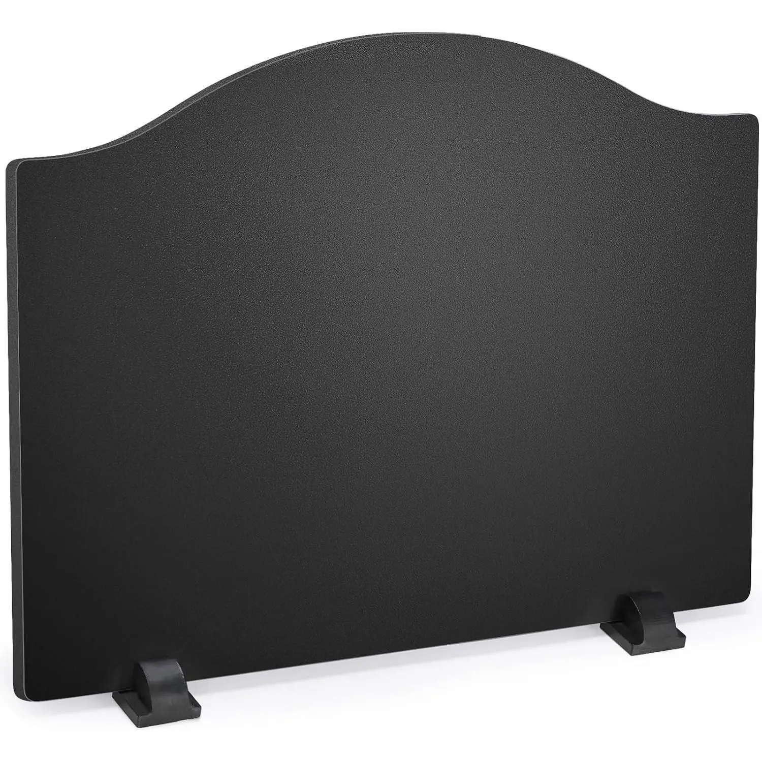Firebacks for Fireplace 24Inch Iron Fire Place Back Plates With Feets, Fireplace Refractory Panels, Heat Reflect, Wall Protection