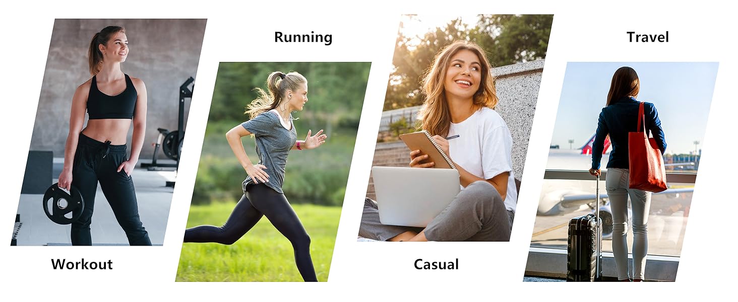 G Gradual Women's Joggers Pants with Zipper Pockets High Waisted Athletic Tapered Sweatpants for Women Workout Lounge Outdoorfun