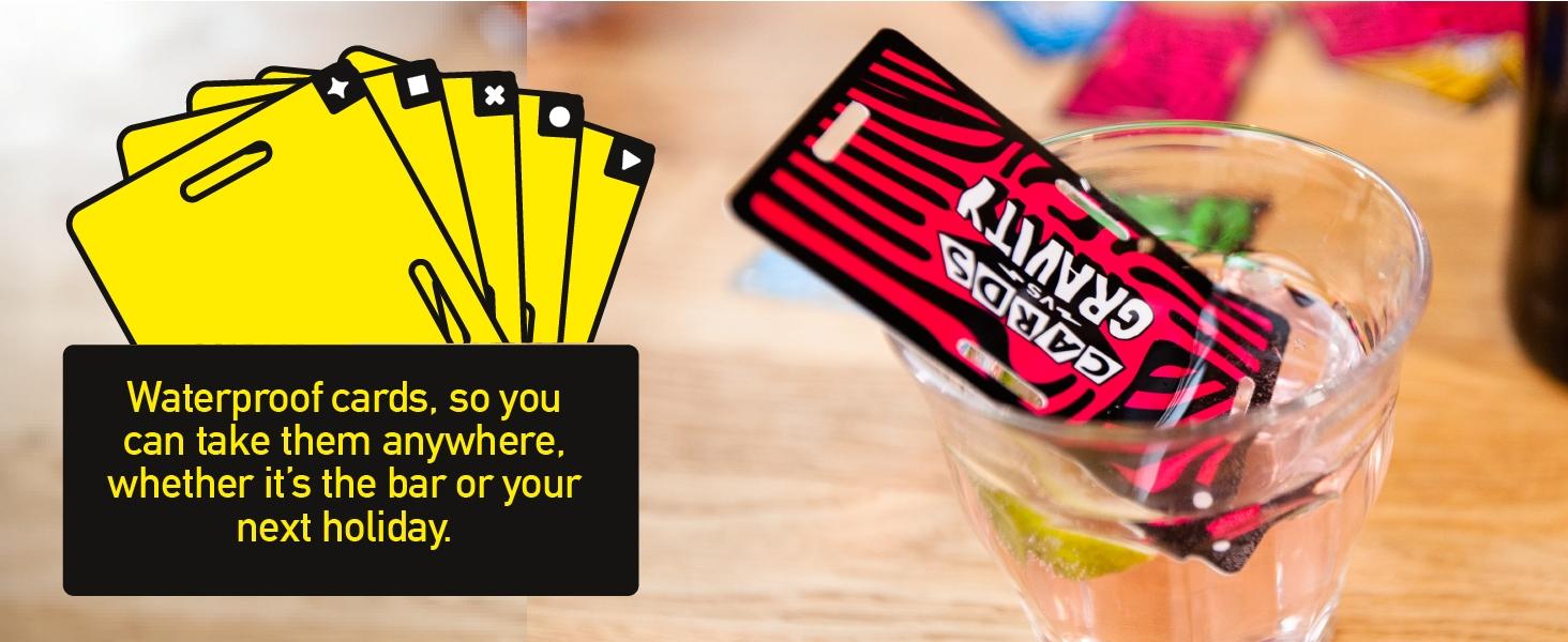 Gravity Cards Battle Game Pro Version, Ultimate Stacking & Balancing Challenge, Portable Travel Game, Waterproof PVC Card Game for Camping, Vacations & Family Fun