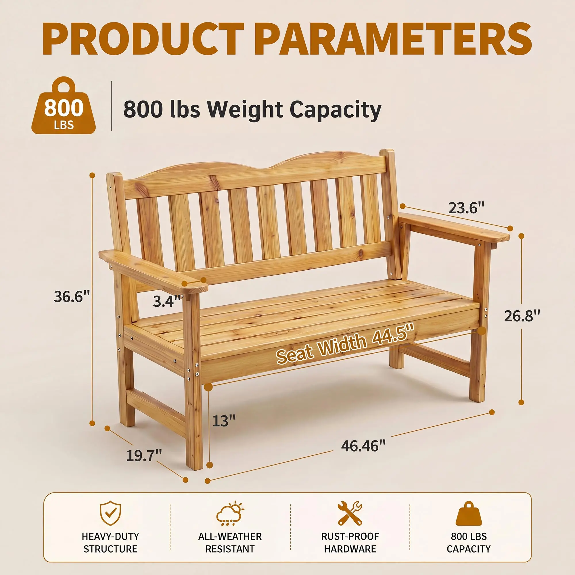 Standard natural wood color