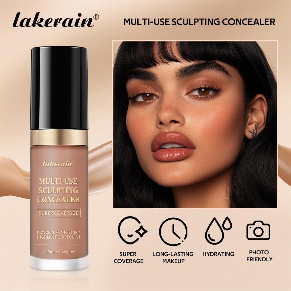Multifunctional Concealer Stick, High Coverage Cream Texture, Waterproof Sweatproof Long-Lasting, Face Body Use, Full Coverage Foundation, Matte Concealer, Matte Makeup Finish, Perfecting Complexion Stick