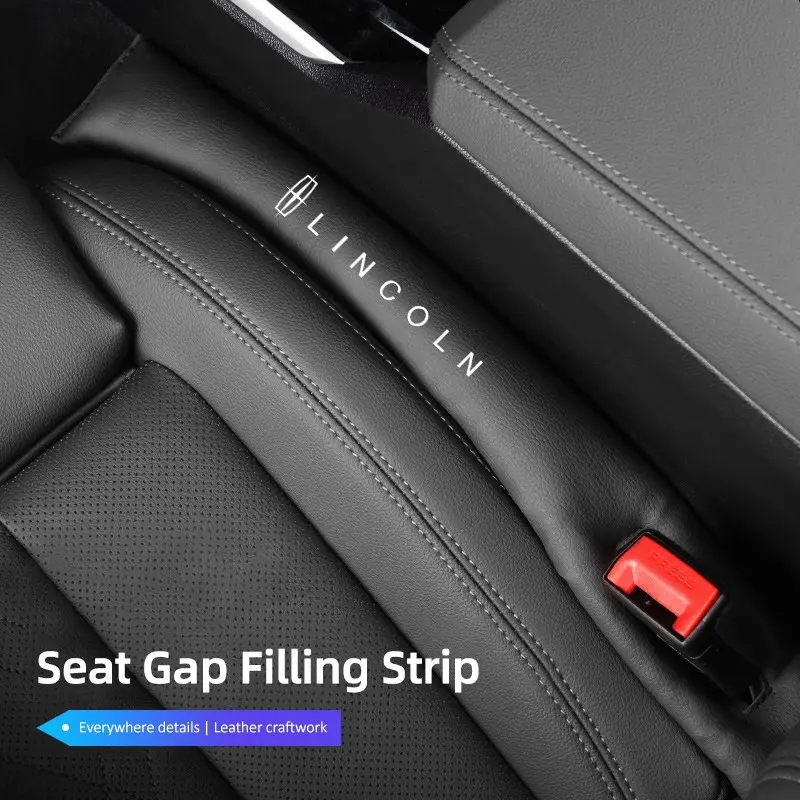 Car Seat Gap Filler Side Seam Plug Strip Leak-proof Filling Strip For Lincoln Navigator Continental Nautilus Aviator MKZ MKX MKC MKT MKS Corsair Mark E