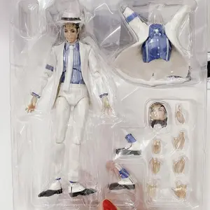 Michael Jackson Smooth Criminal Moonwalk Action Figure Model Toys Mj Thriller Joint Movable Collectible Figurine Ornament Gift