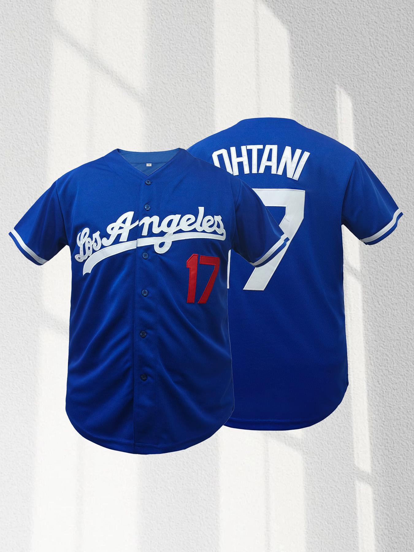 Men's Letter & Figure Patched Button Front Baseball Jersey,Casual Loose Short Sleeve V Neck Baseball Top for Fall & Winter, Men's Sportswear for Training & Competition, Baseball Shirt