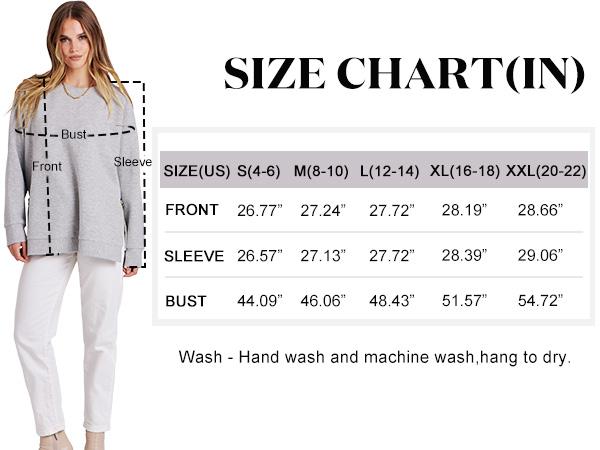 ANRABESS Women's Sweatshirts Long Sleeve Tunic Tops Crew Neck Soft Pullover With Side Zipper Shirt Clothes 2025