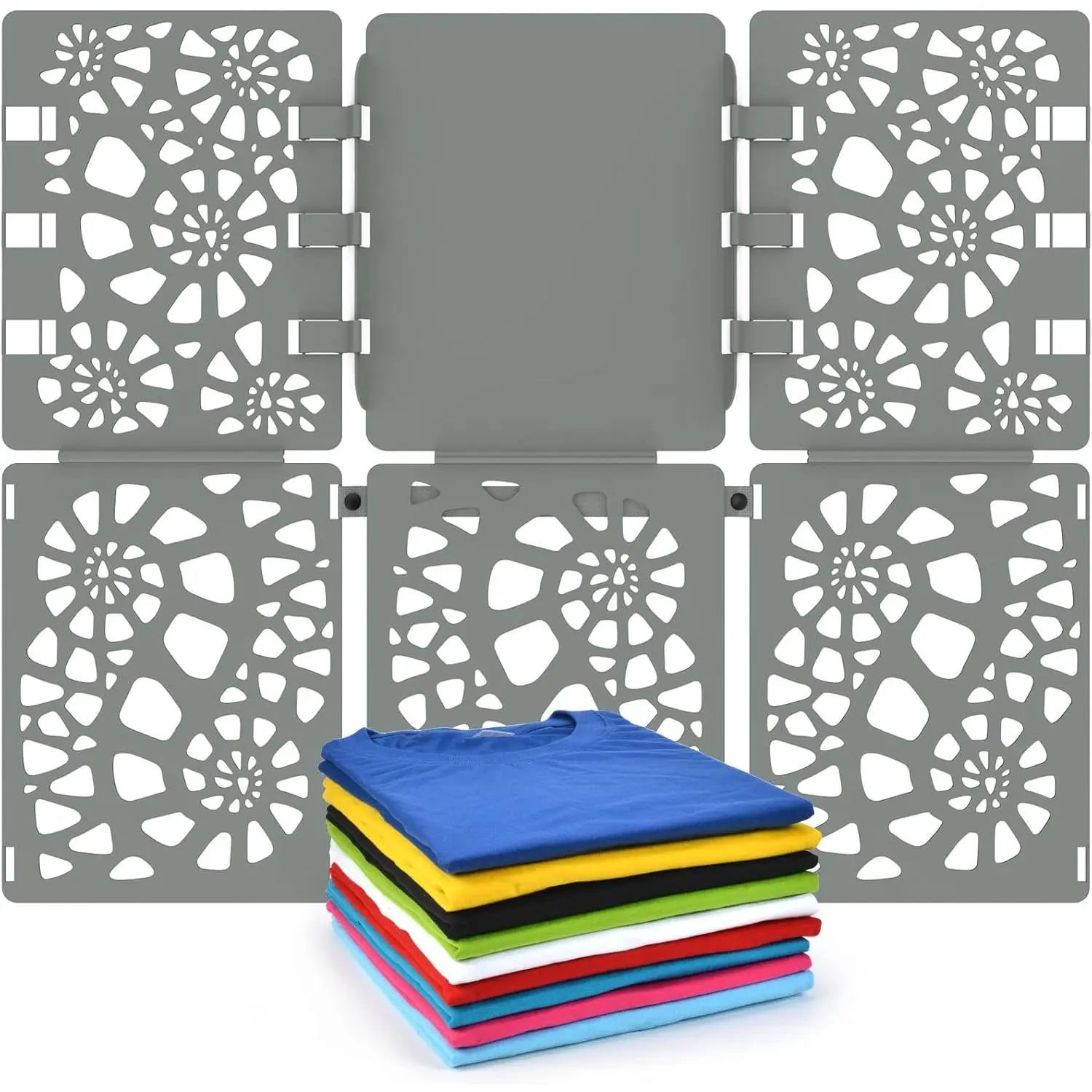Shirt Folder Board V2 Durable Plastic Clothes Folding Board Grey | Tshirt Organizer, T-shirt Folder, Easy and  Folding for Adults and
