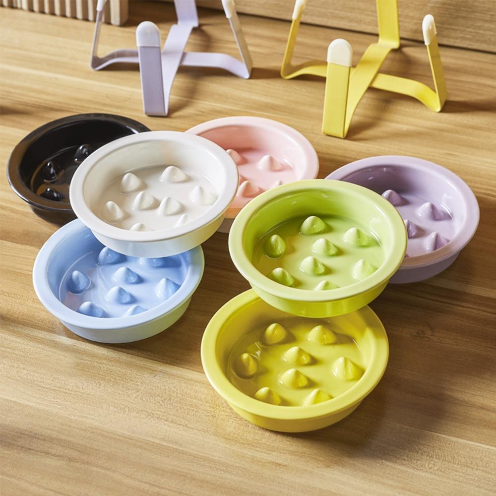 Slow Feed Ceramic Dog Pet Slow Feeder, Cervical Spine Protection, Anti-Choking Cat Bowl, Dog Food Bowl, Cat Food Bowl, Elevated Slow Feeder, Slow Feeder Bowls