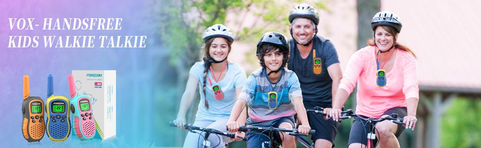 FOREDOM J388C Walkie Talkies for Kids 2 Pack Long Range with Flashlight