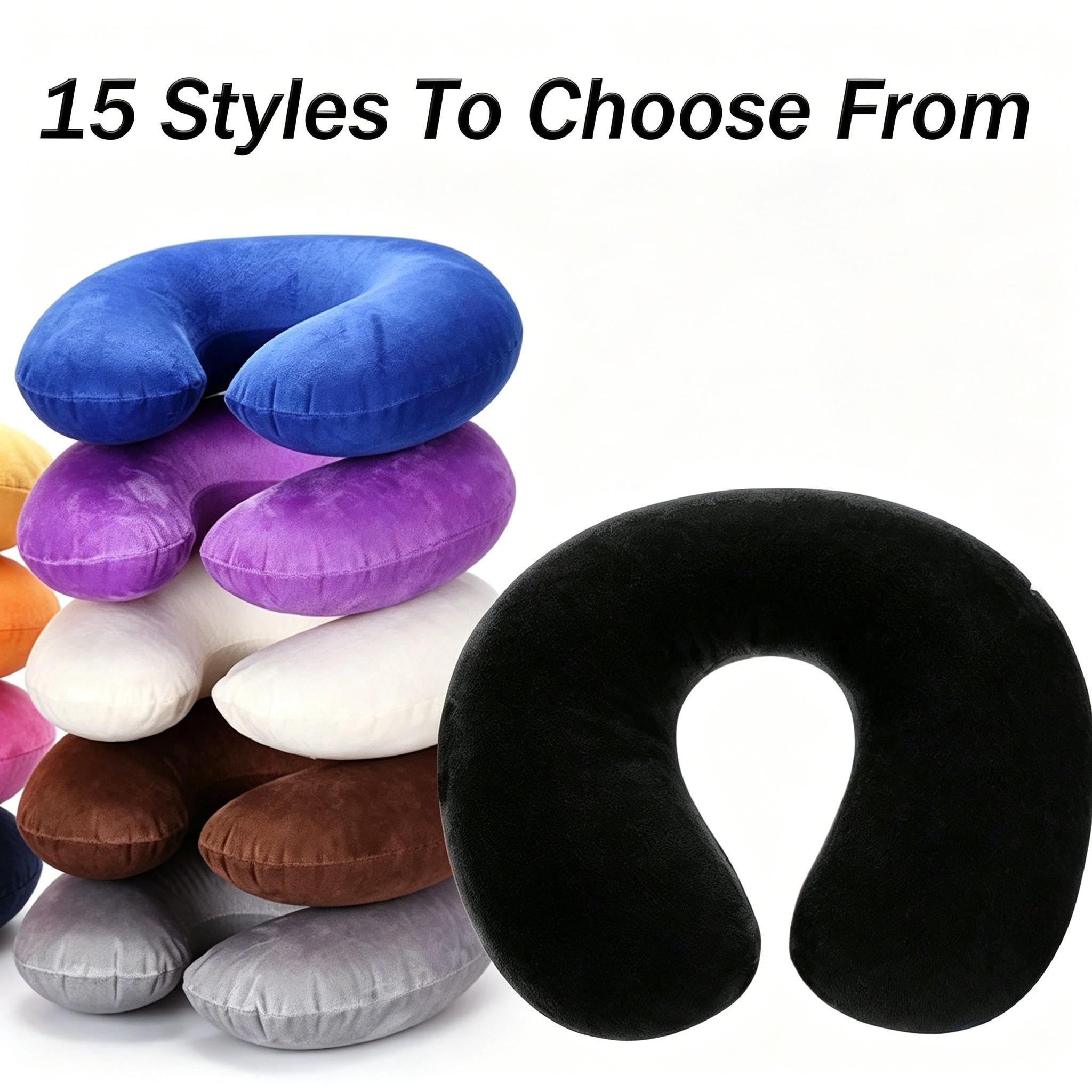 Inflatable Travel Pillow, Neck Pillow, Plane Pillow, Car Travel Pillow, U-Shape Neck Support, Travel Neck Cushion, Portable for Students/adults, Essential for Mailmen