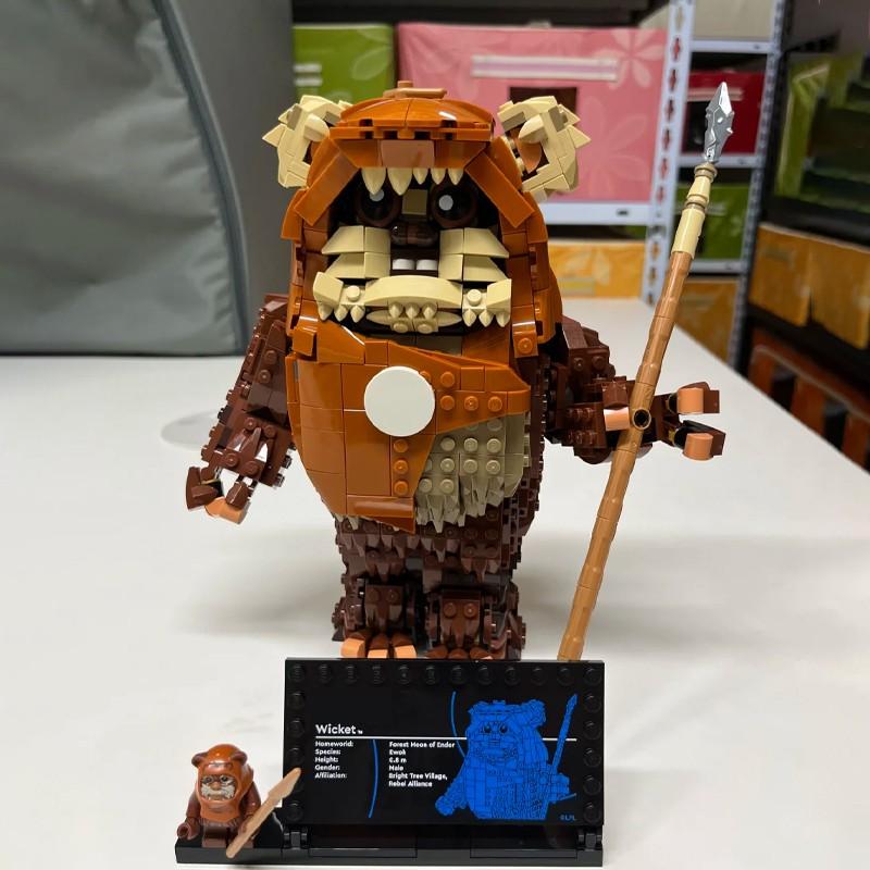 1010pcs Wicket the Ewok Compatible 75430 Creative Building Blocks Toy Set, Ivoke Wicket Series Model No Battery Required, Perfect Gift