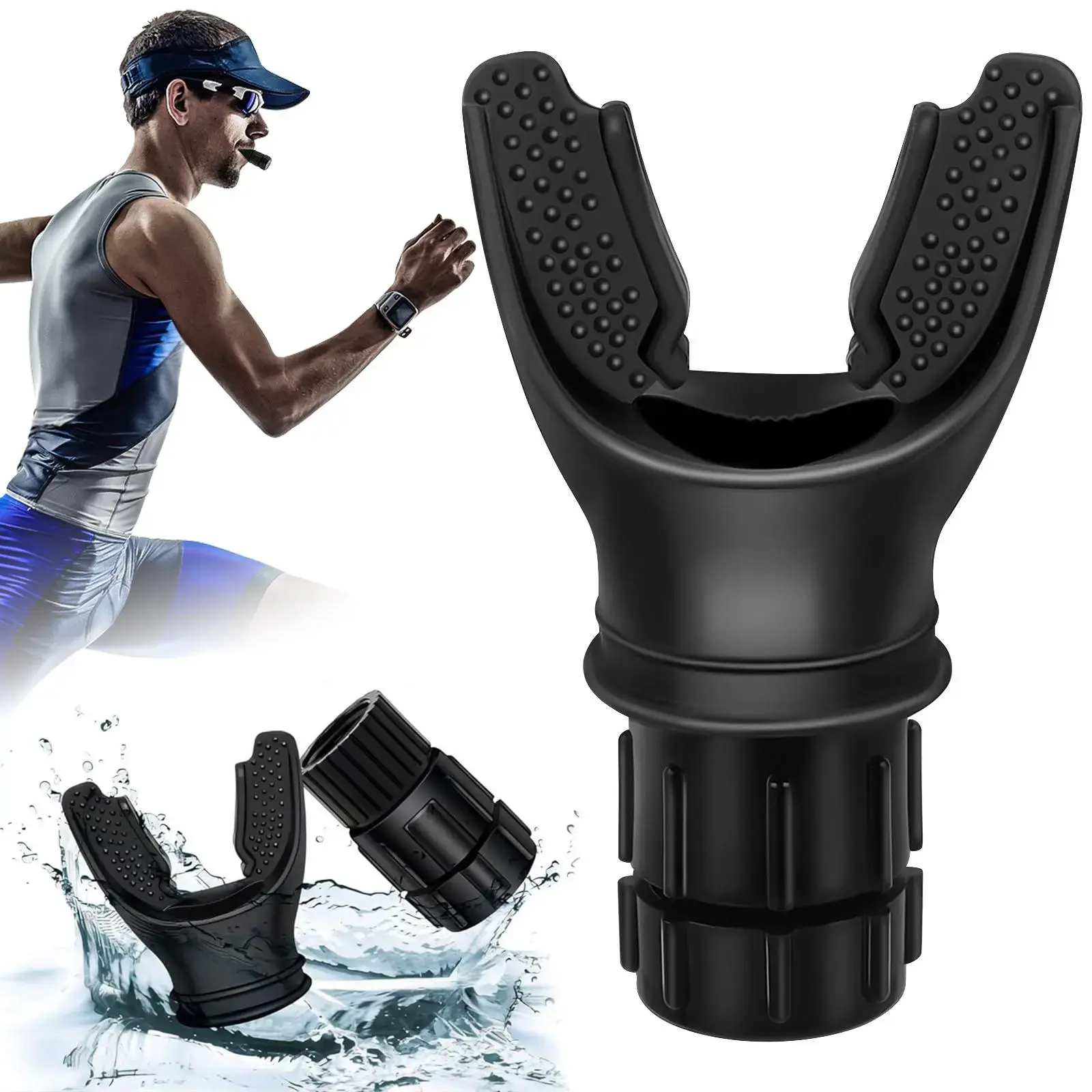 2026 New Silicone Adjustable Resistance Lung Trainer Breathing Exerciser - Compact Home Workout Gear, Adult Diaphragm Training Accessory, Ideal for Running & Endurance Fitness