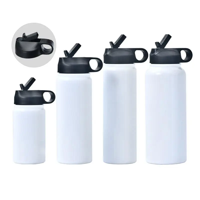 25-Pack Sublimation Sports Water Bottles - 12/18/22/32oz Flask, Insulated Drinkware with Handle,for Sports, Outdoor Use,304 Stainless Steel Tumbler