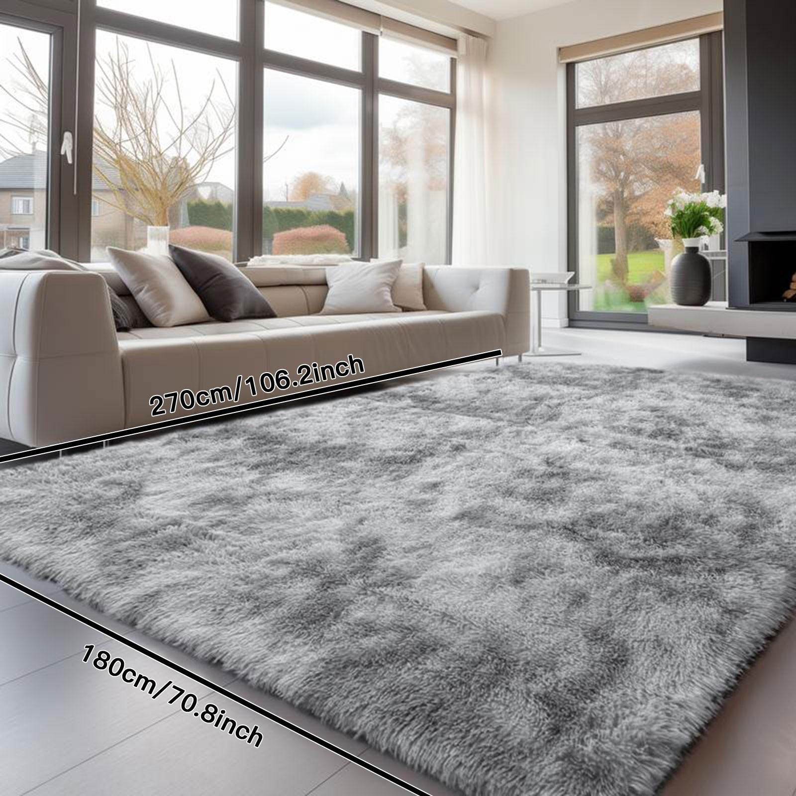 Luxury Extra Large Plush Rug, Soft Modern Mat, Non-Slip Backing, Indoor Carpet for Living Room, Bedroom, Office
