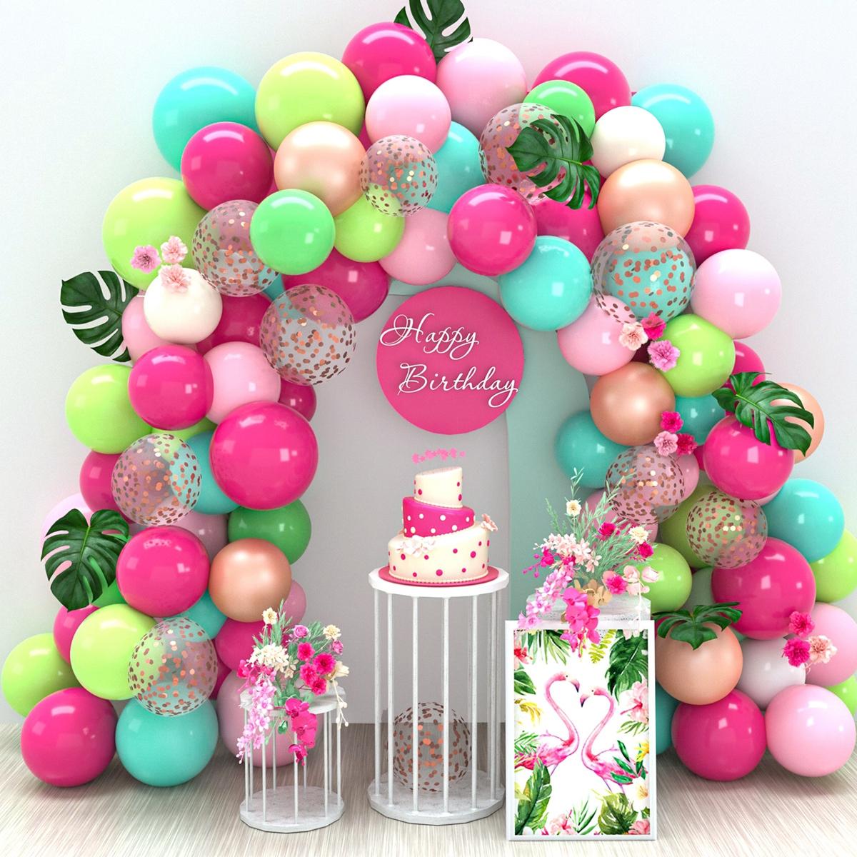Balloon Arch Kit Frame with Backdrop Support, 180cm 83-Piece Festive Decoration Set, Bow-Included Stand for Birthday, Wedding & Kids Baby Shower Party Supplies, Balloon Arch Backdrop