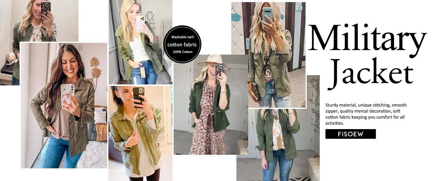 Womens outerwear jacket with inner waist drawstring