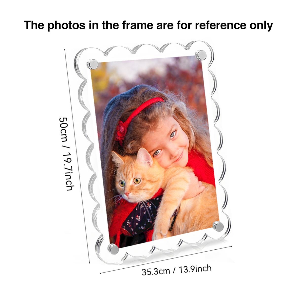 Rectangular Transparent Christmas Frame, Warm Gathering Through Clear Material, Festive Decoration, Holiday Gift Idea