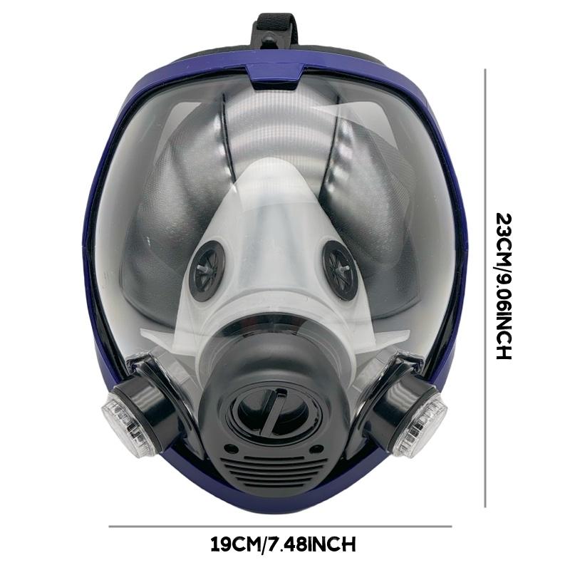 Reusable Full Face Mask with 40mm Filter, Full Face Mask with 4 Counts Filter, Safety Mask, Reusable Respirator Mask, Protective Mask for Painting, Woodworking, Construction, Grinding, Chemical