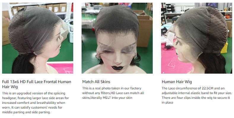 Lemoda 210% Density 13x6 Full Lace Frontal Virgin Human Hair Wigs Body Wave 13x6 HD Transparent Lace Front Wigs Brazilian Pre Plucked With Baby Hair 15A Lemoda 210% Density 13x6 Full Lace Frontal Virgin Human Hair Wigs Body Wave 13x6 HD Transparent Lace Front Wigs Brazilian Pre Plucked With Baby Hair 15A