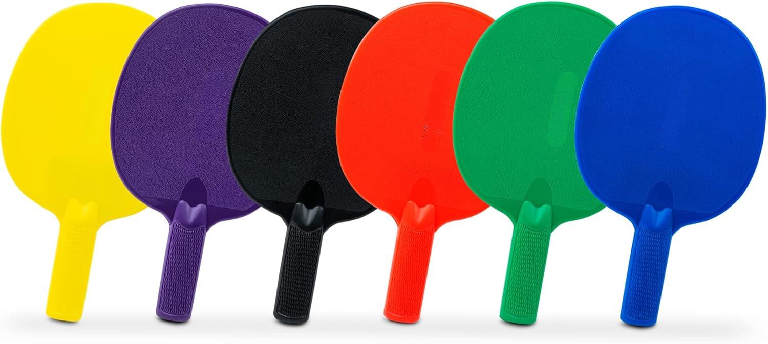 Unbreakable Table Tennis Paddles - Waterproof & Weather Resistant Table Tennis Rackets for Indoor & Outdoor Use – Textured Easy Grip Handle – Multiple Color Options